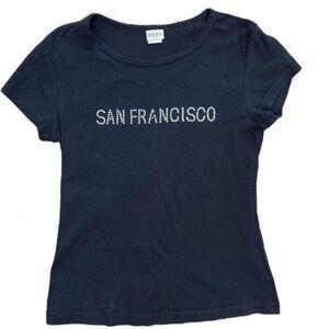 Vintage 90’s Y2K San Francisco bling t-shirt size small made in the USA